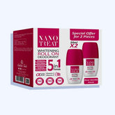 نانوتريت مزيل رائحه بالروز فانليا رول اون 50 مل (1+1) - Nabda Egypt